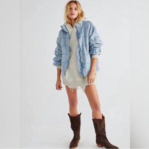 Free People Quilted Dolman Jacket